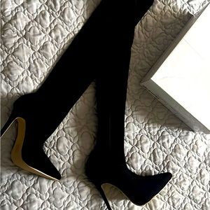 Black Shien boot long size 5.5